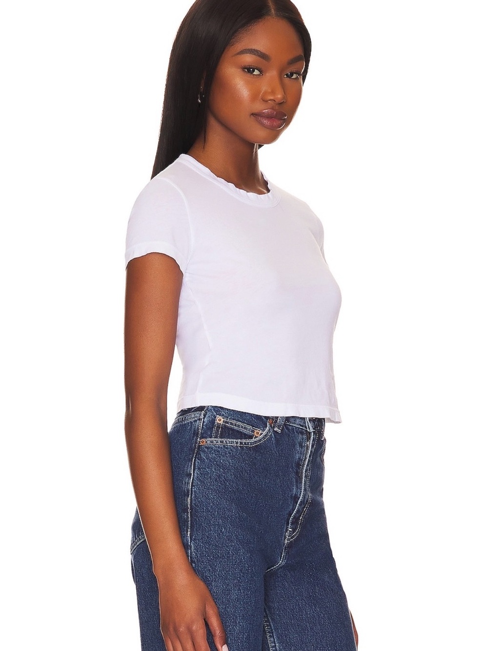 Cotton Citizen White Fitted Baby Tee
